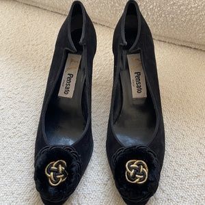 Pensato Italian black velvet heels